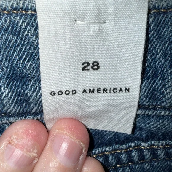 Good American Brand New Barrel Relaxed High Waisted Jeans - Picture 8 of 16